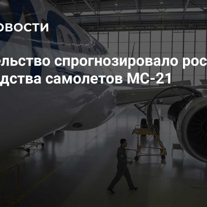 Правительство спрогнозировало рост объема производства самолетов МС-21