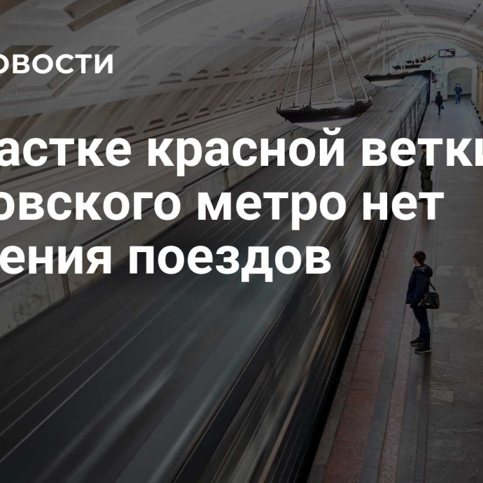На участке красной ветки московского метро нет движения поездов